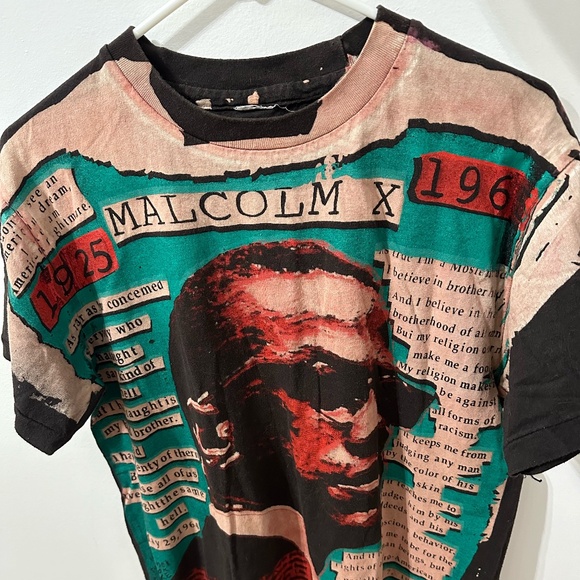 Malcolm X Mosquitohead Vintage 1991 T-Shirt Size SM